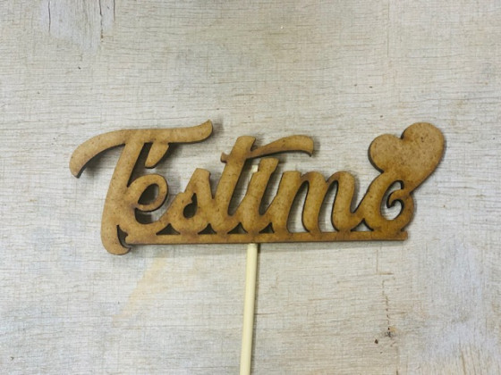 PICK MADERA "T'ESTIMO"