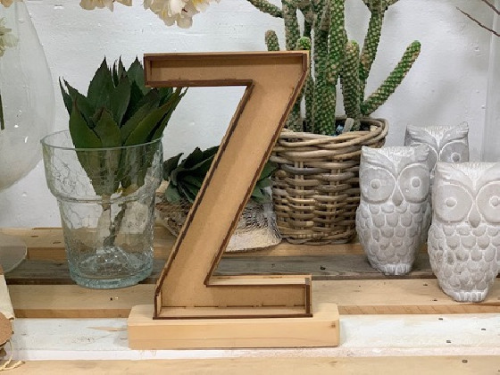 LETRA MADERA Z