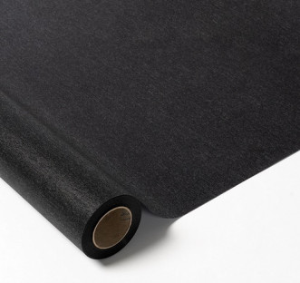 BOBINA OPACO NEGRO BRILLANTINA 70CM X 25M