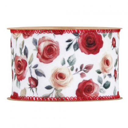 CINTA COTTON MM63X10MT ROSAS