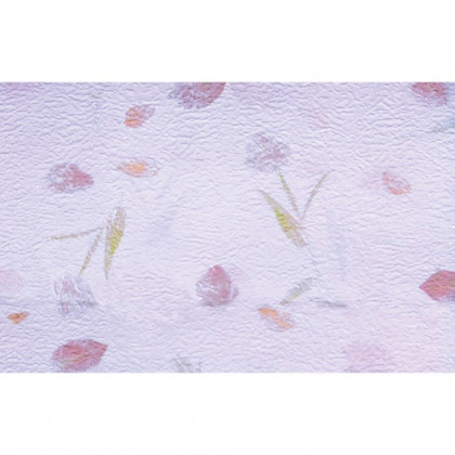 PAPEL HOJAS FLORES 50CMX50CMX10UNI LAVANDA