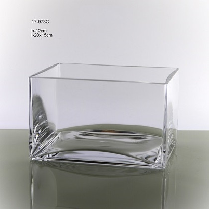 CRISTAL JARDINERA H:12 L:20x15CM