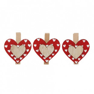 PINZAS PACK X 9 CORAZON