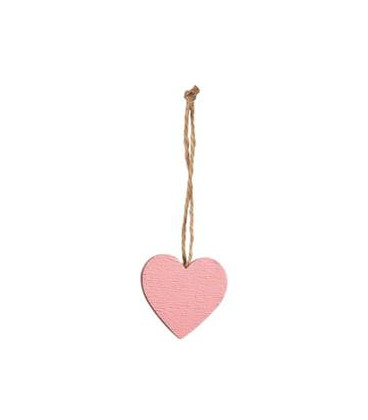 CORAZON MADERA 24PCS 2CM ROSA
