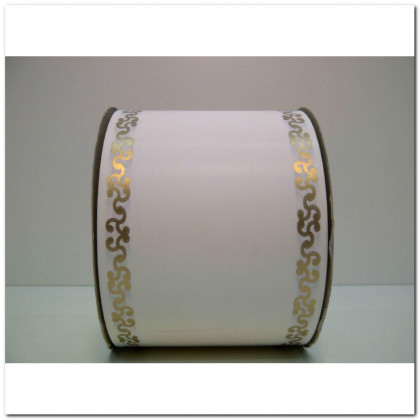 CINTA CEREMONY 100MMX100M BLANCO BRILLANTE