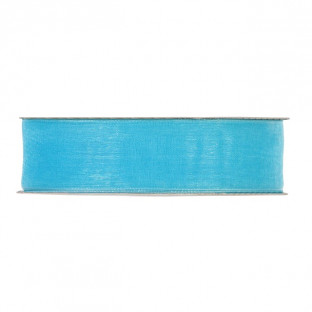 CINTA ORGANZA MM25X50MT TURQUOISE