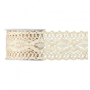 CINTA UNCINETTO CM6,5X5MT NATURAL