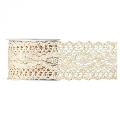 CINTA UNCINETTO CM6,5X5MT NATURAL