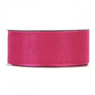 CINTA ORGANZA MM40X50MT FUCSIA