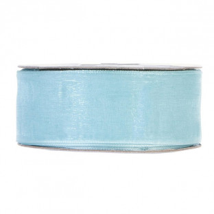 CINTA ORGANZA MM40X50MT CELESTE