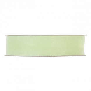 CINTA ORGANZA MM25X50MT VERDE AGUA
