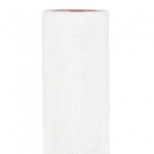 BOBINA TELA ALGODON 70CMX5MT BLANCA