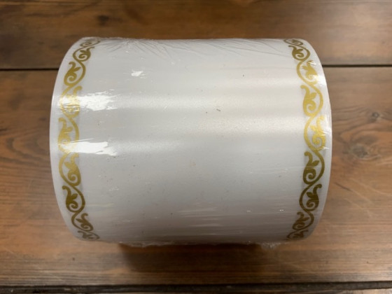 CINTA CEREMONY 100MMX50M BLANCO ORO