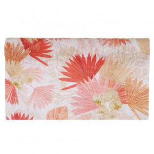 TELA RUNNER PINK FLOWERS CM28X3MT