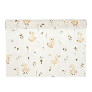 TELA FLORES Y PATITOS 48MMX1,8MT