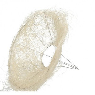 PORTA BOUQUET SISAL Ø30CM (MARFIL)