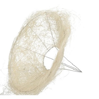 PORTA BOUQUET SISAL Ø30CM (MARFIL)