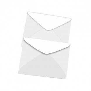 SOBRES PARA TARJETAS 100UNI BLANCAS