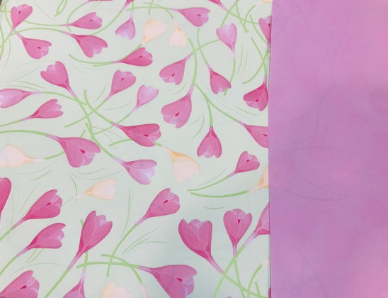 BOBINA DUO MAT LYDIA 70CM X40M ROSA