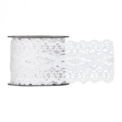 CINTA UNCINETTO CM6,5X5MT WHITE