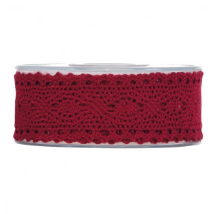 CINTA MERLETTO MM40X8MT BURDEOS
