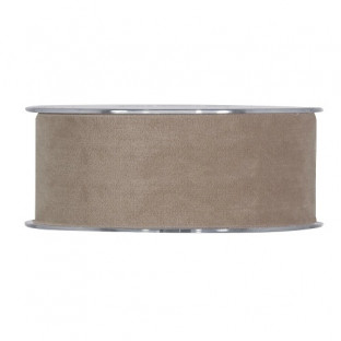 CINTA DOUBLE VELVET 40MMX7MT DOVE-GREY