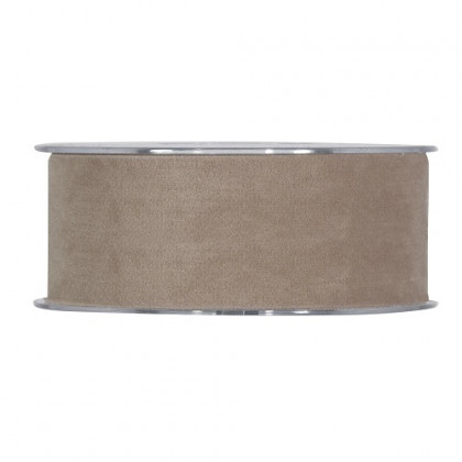 CINTA DOUBLE VELVET 40MMX7MT DOVE-GREY