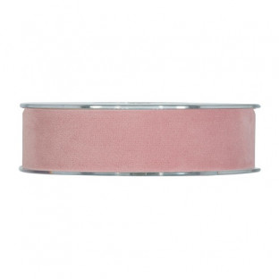 CINTA DOUBLE VELVET 25MMX7MT ROSA NUDE
