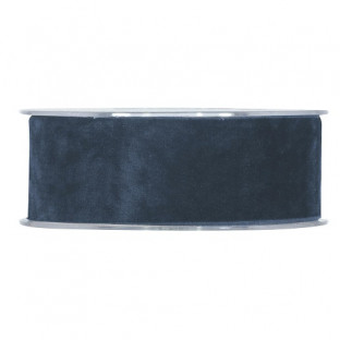 CINTA DOUBLE VELVET 40MMX7MT AZUL F.