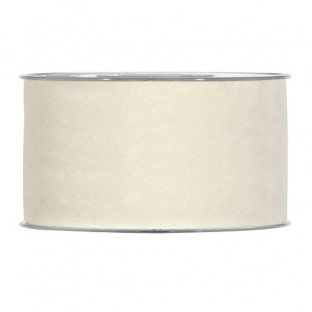 CINTA DOUBLE VELVET 63MMX7MT CREMA