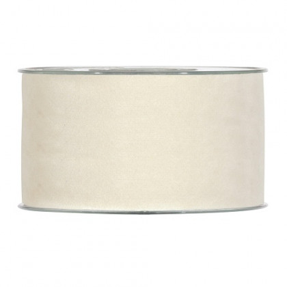 CINTA DOUBLE VELVET 63MMX7MT CREMA