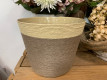 MACETA CUERDA COLOR Ø19XH16B14 GRIS/NAT.