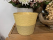 MACETA CUERDA COLOR Ø15XH13B11 V.OLIVO/AMARILLO