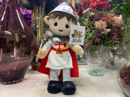 PELUCHE CAVALLER SANT JORDI 30CM