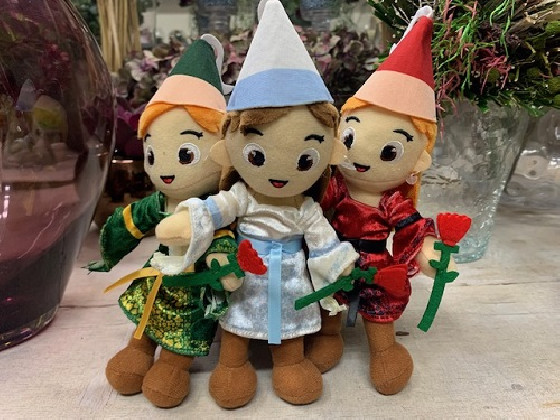 PELUCHE PRINCESA SANT JORDI 20X14CM