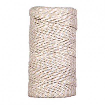 CINTA CORDINO MM2X100MT CREAM/WHITE