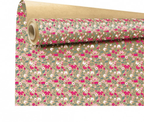 PAPEL WATER RESISTENT LEONA 79CMX40M COMB. FLORES