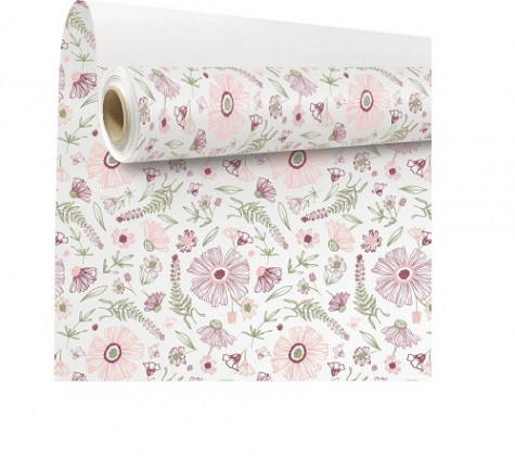 PAPEL KRAFT REGOLA 79CMX40M COMB. FLORES