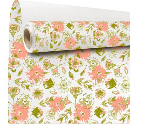 PAPEL WATER RESISTENT LISELLE 79CMX40M SALMON COMB.