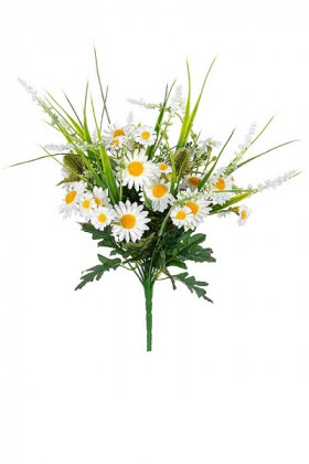 RAMO MARGARITA/LAVANDA H40CM BLANCO