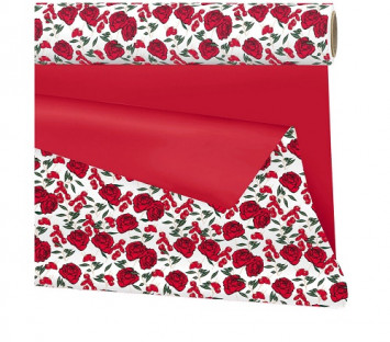 BOBINA OPACO GABY 79CM X 25M BL/ROJO