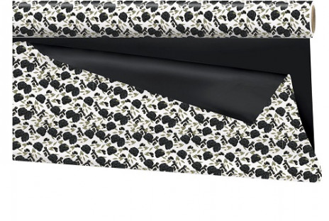 BOBINA OPACO GABY 99CM X 25M BL/NEGRO