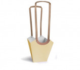 BOLSA AQUA 11CMX11CMX20CMX17,5CM CREMA (10UNI)