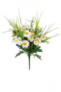 RAMO MARGARITA/LAVANDA H40CM BLANCO