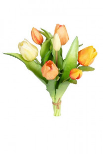 TULIPAN BOUQUET 30CM MIX NARANJA