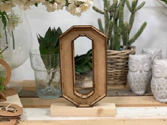 LETRA MADERA O