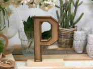 LETRA MADERA P