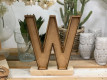 LETRA MADERA W