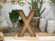LETRA MADERA X
