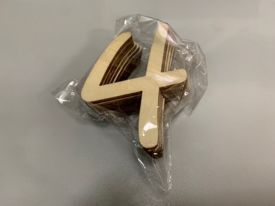 NÚMERO MADERA 4 PAQ X 10UNI